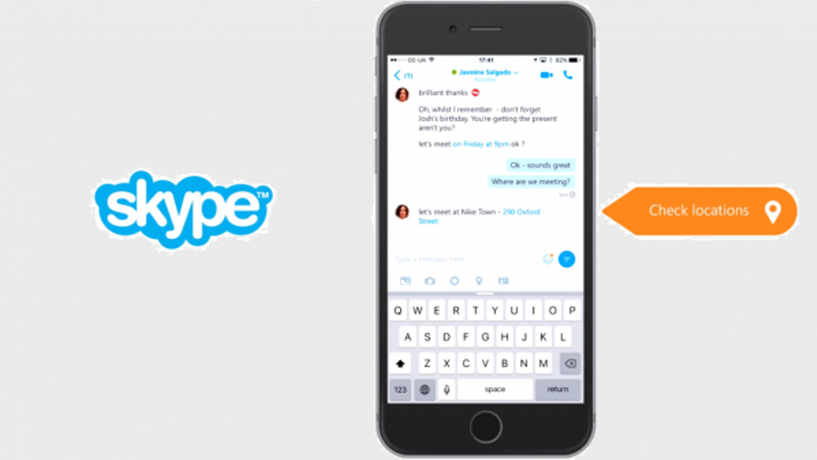 تحديث جديد لسكايب Skype على نظام آي أو إس iOS