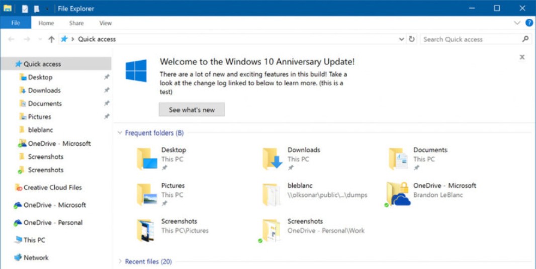 مايكروسوفت تختبر نسخة جديدة من الويندوز 10 Windows