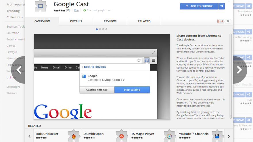 هكذا يمكنك بث محتوى متصف كروم على التلفاز Google Cast